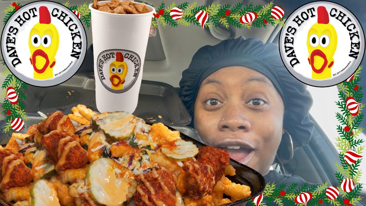 I TRIED DAVE'S HOT CHICKEN TOP LOADED FRIES AND STRAWBERRY CINNAMON