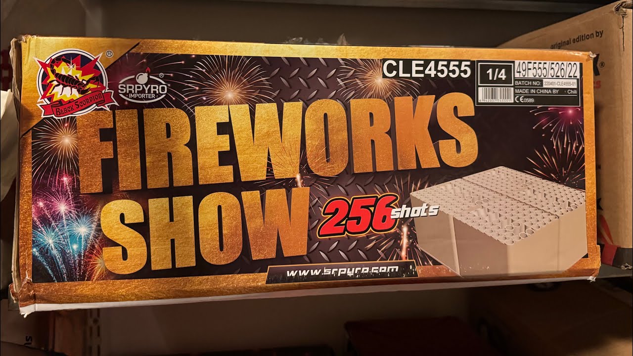 Fireworks Show 256 Shots - SR Pyro CLE 4555