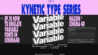 Famous KTS® - Emulate Variable Fonts - Cinema4D Profile