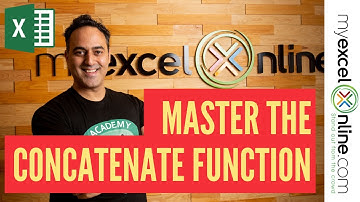 Excel Formulas and Functions Tutorial - CONCATENATE
