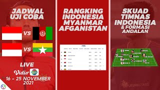 🔴 Jadwal Siaran Langsung Timnas Indonesia vs Afganistan dan Myanmar Live Indosiar di Laga Uji Coba