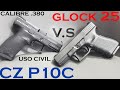 CZ P10C Vs Glock 25