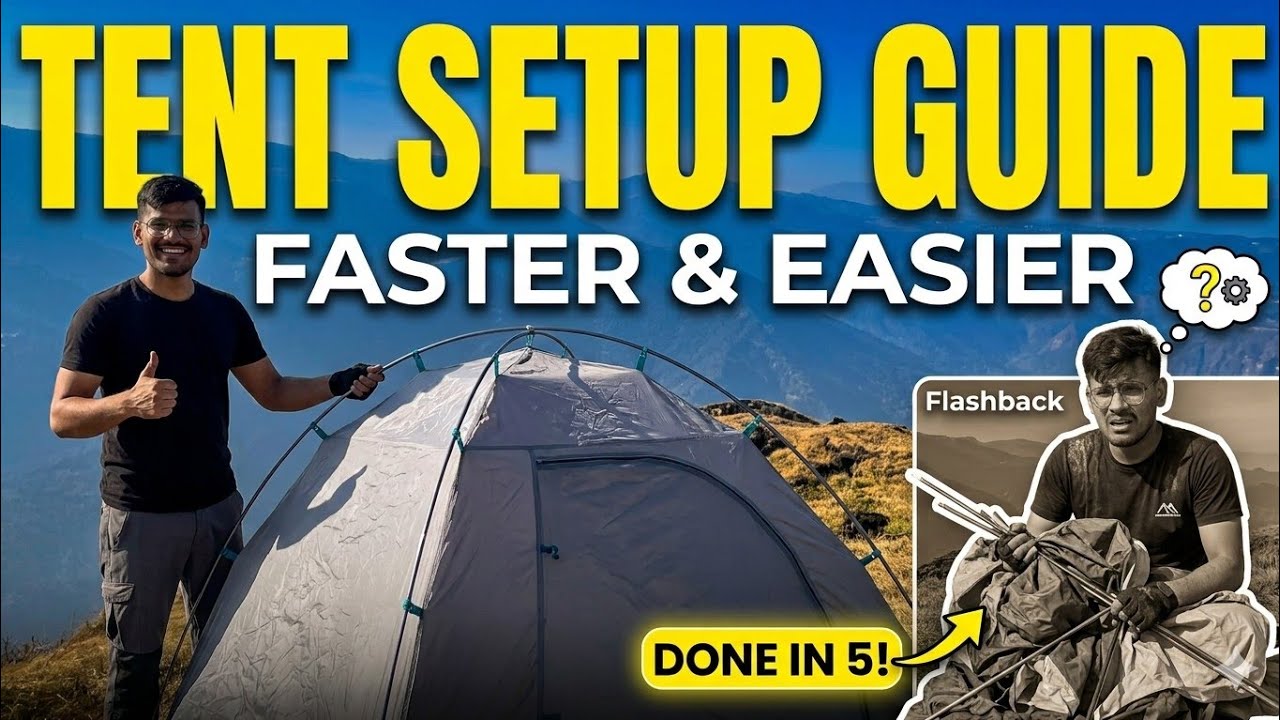 How to Setup Camping Tent ⛺️ | step by step setup and information ...