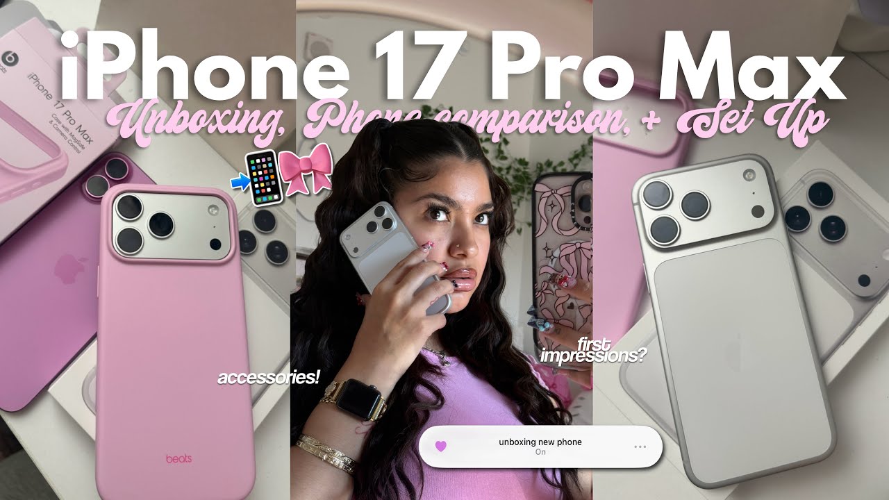 iPhone 17 Pro Max Unboxing ♡ Silver 2TB + Camera Test & Case Haul
