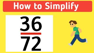 How to Simplify the Fraction 36/72 || 36/72 Simplified