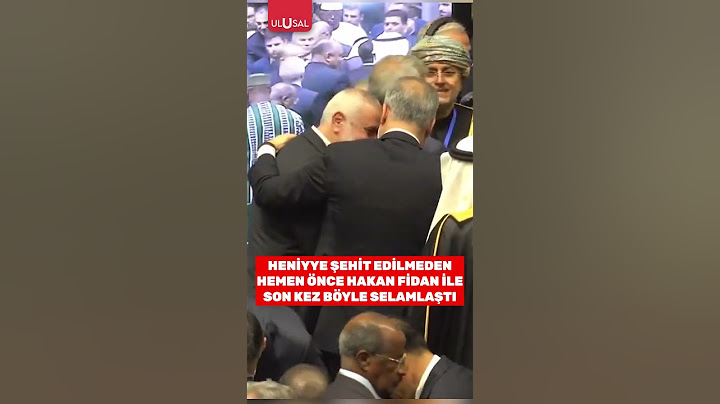 HAMAS Lideri Heniyye'nin şehit edilmeden önce Hakan Fidan ile son görüntüsü #shorts #hamas #haniye
