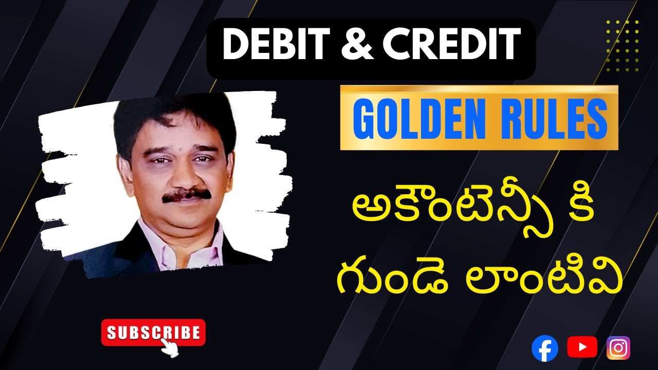 Accounting Basics Part 2 | In Telugu | by Sriram C.A Academy Subbu ...