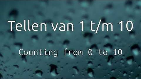 Learn Dutch: Counting from 0 to 10
