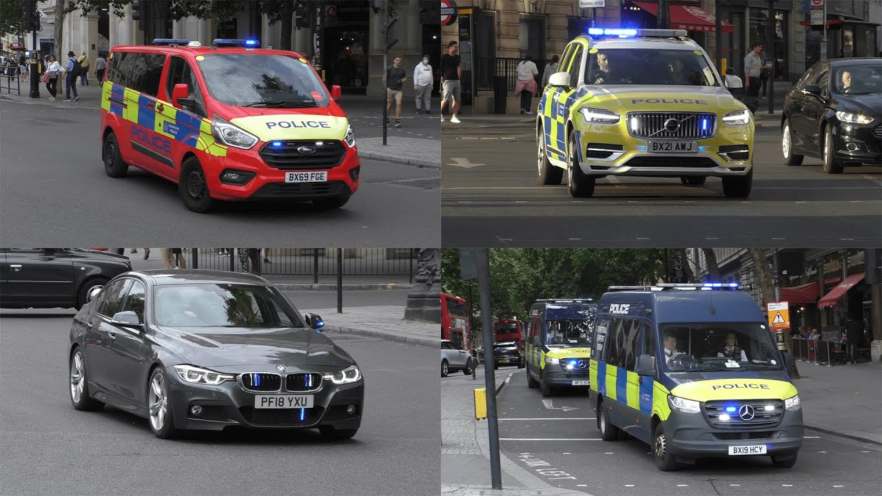 [London Responding Part 1] Police Cars in London (City) responding ...