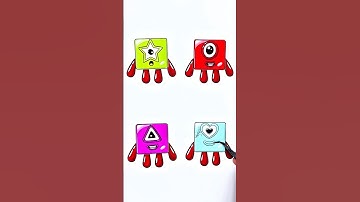 Sprunki NumberBlocks One Phase 4 paper craft puzzle game #incredibox #sprunki #numberblocks