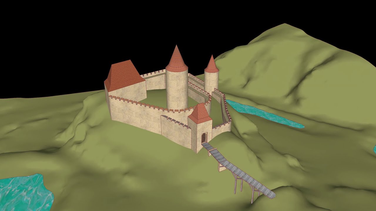 hrad Kost kolem poloviny 14. století