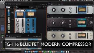 Blue 1176 Test on Drums: Slate FG-116  VS UAD 1176 Classical and Legacy Collection VS Waves CLA76