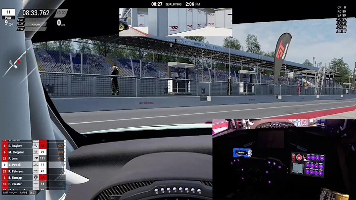 ACC Public Lobby survival at Monza, Immersive sim rig