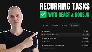 Building a Recurring Task System with React, TypeScript & Node.js