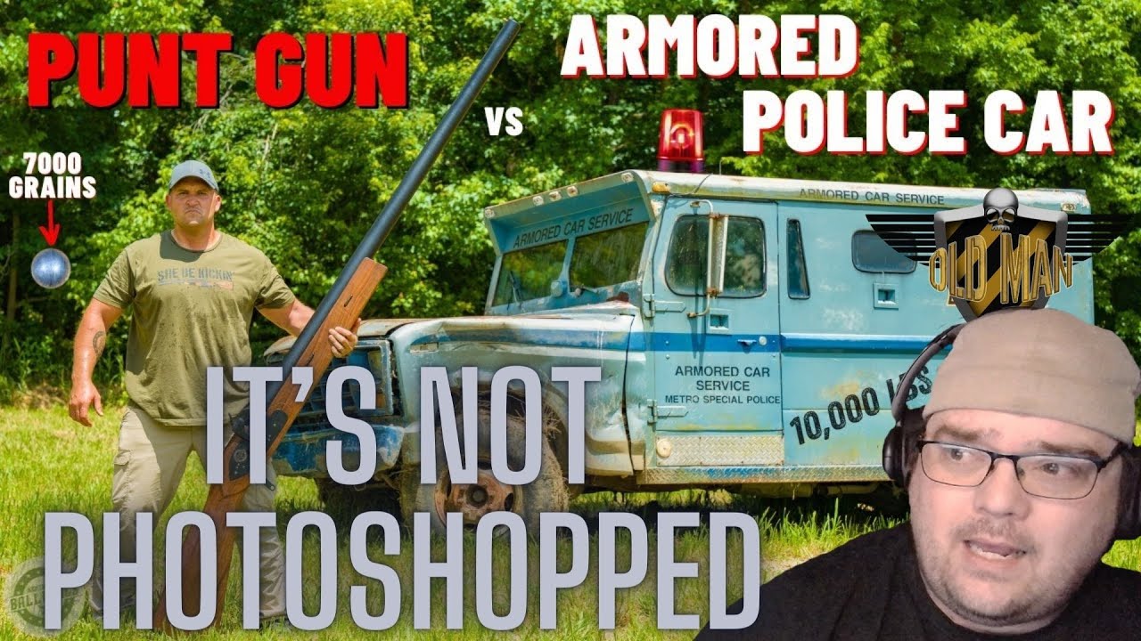 The Image is not Shopped - Punt Gun vs Armored Police Car by Kentucky Ballistics - Reaction