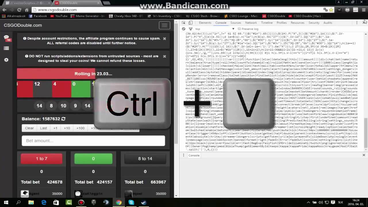 CSGODouble Hack 100% Win Chance Earn Free Coins