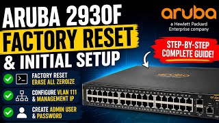 How to Factory Reset an Aruba 2930F Switch (Complete Setup Guide)