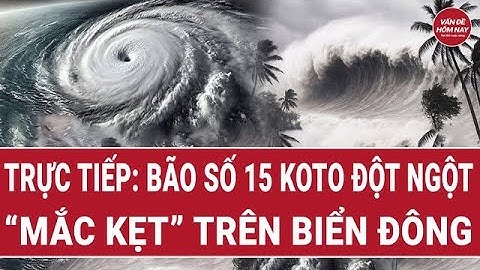 🔴[Trực tiếp] Bão số 15 Koto đột ngột “mắc kẹt” trên biển Đông