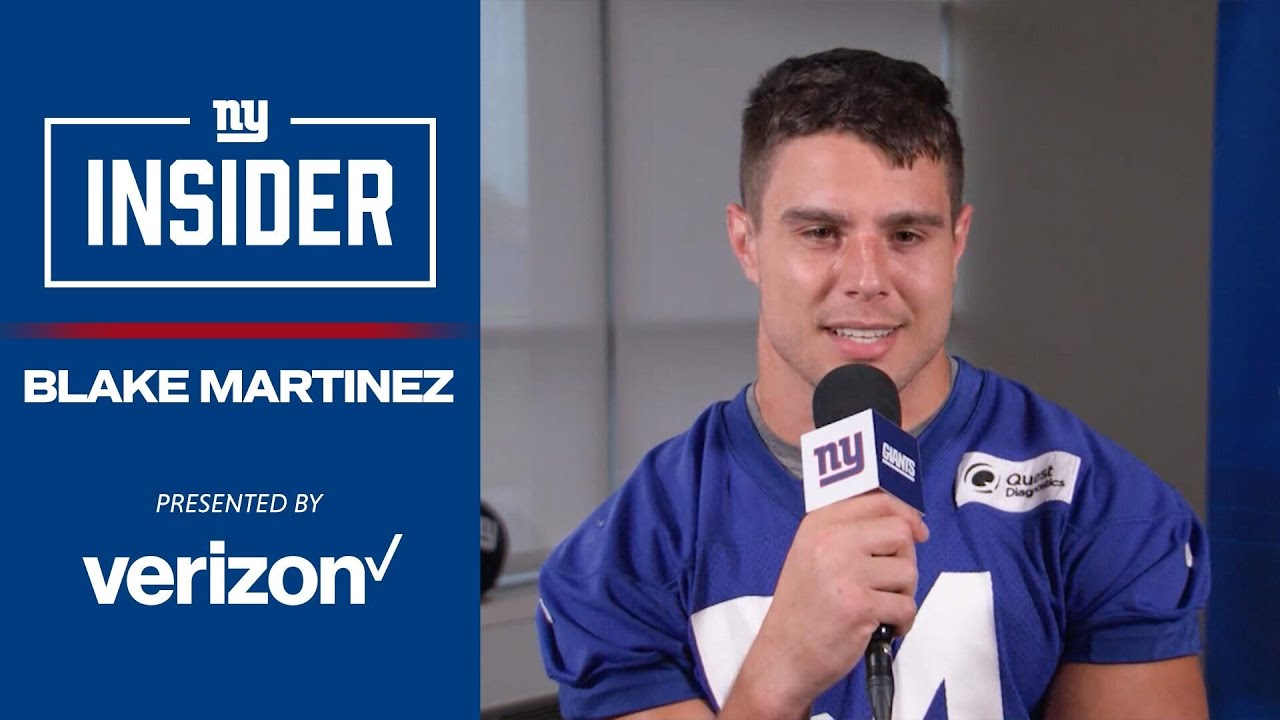 Blake Martinez on Building off First Game as Giant; Game Plan for Bears Offense | New York Giants
