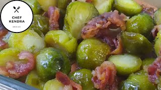 Brown Sugar Bacon Brussels Sprouts! by Chef Kendra Nguyen 518 views 9 months ago 8 minutes, 7 seconds