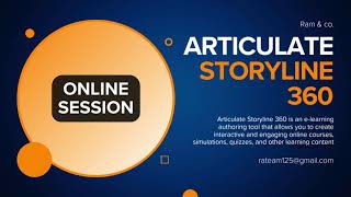 Articulate Storyline 360 Basics for Instructional Designers/E-Learning Developers