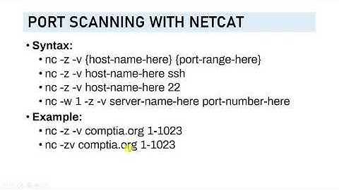 Tips & Tricks: Penetration Testing - Port Scanning with Netcat