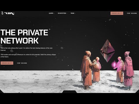 TEN New Privacy Layer 2 on Ethereum Has Real Banks Using It Right Now