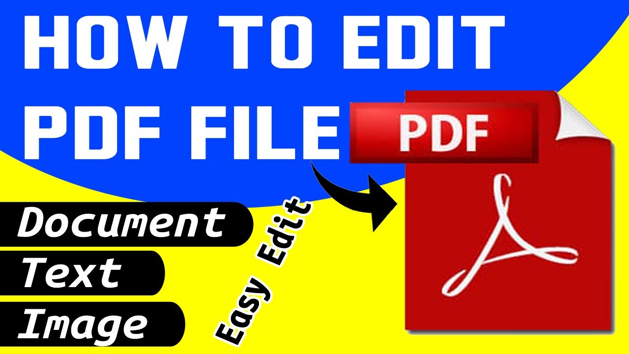 how to edit a pdf document