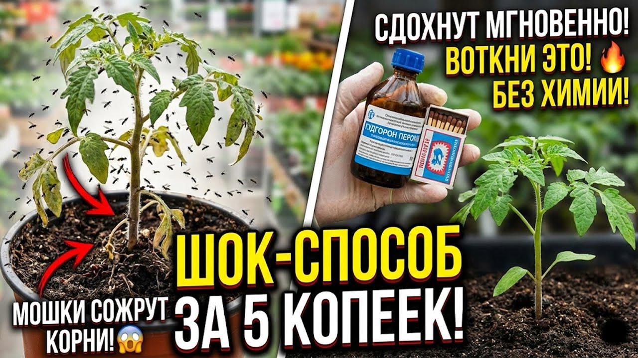 УБЕЙ ВСЕХ МОШЕК ЗА НОЧЬ! Простое домашнее средство, которое скрывали!