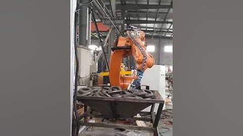 KUKA Robot Bin Picking of Cast Iron Parts with ALSONTECH 3D Vision System