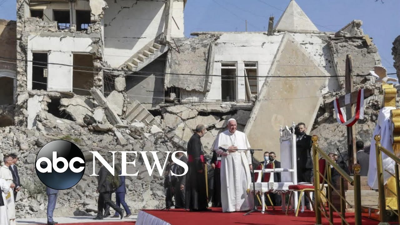 Pope Francis' historic trip continues into northern Iraq