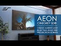  elite screens aeon cinegrey 5d ceiling ambient light rejecting edge free fixed screen
