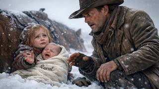 A Little Girl Held a Crying Baby in the Snow Beside a Fallen Horse — Then the Cowboy Noticed the Nam