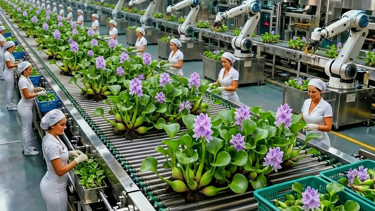 Inside a Modern Water Hyacinth Factory – From Raw to Finished (Full Process) #2