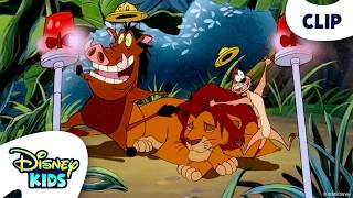 Timon and Pumbaa Train Simba To Be Fierce 🦁 | The Lion King’s Timon and Pumbaa | @disneykids