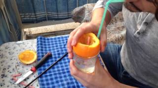 Portakaldan Nargile Yapımı (Türkçe Versiyon)....(Nargile)Hookah made from Oranges
