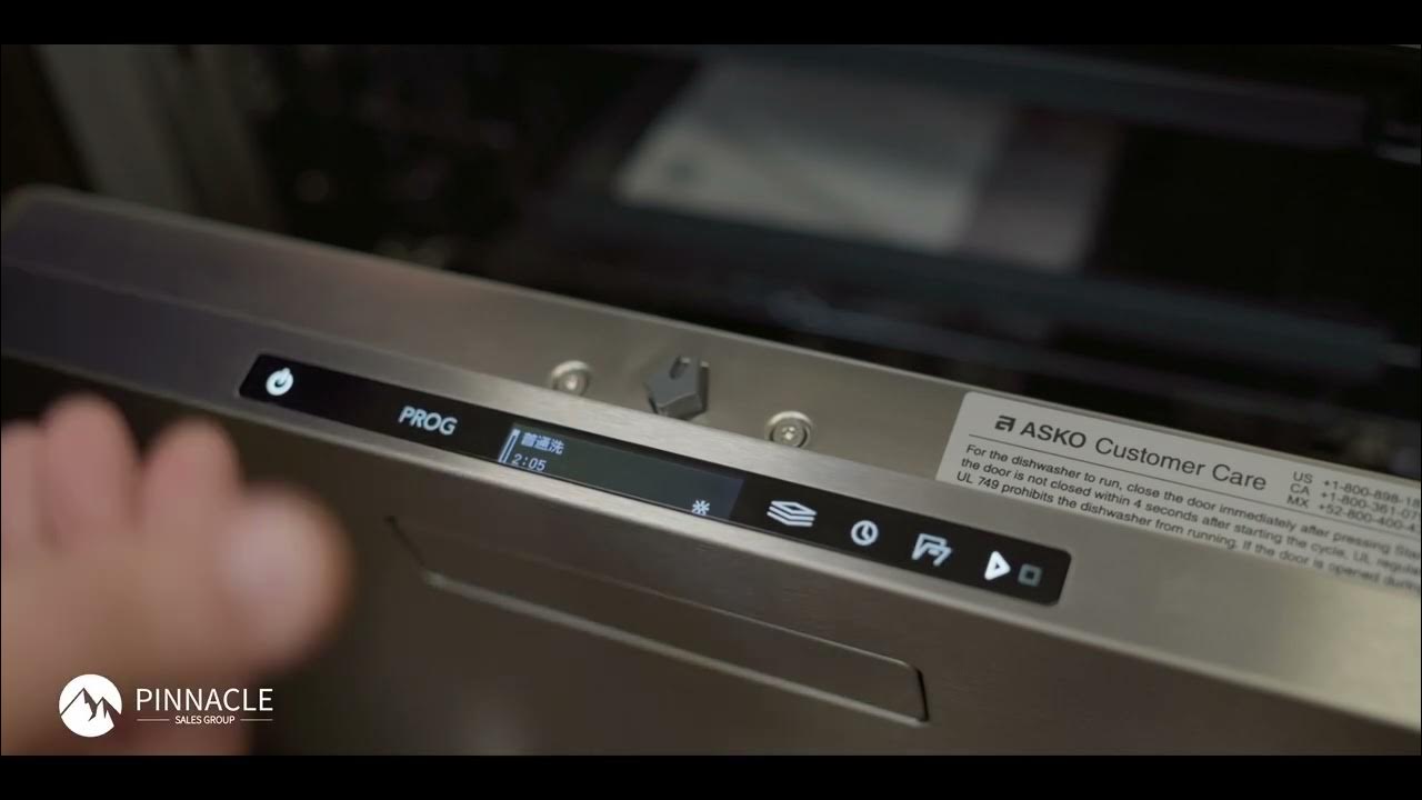 ASKO 50 Series Dishwasher Language change YouTube