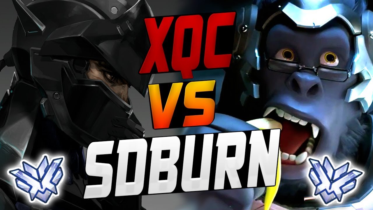 SDBURN PRO GENJI VS XQC PRO WINSTON! [ OVERWATCH SEASON 9 START TOP 500 ]