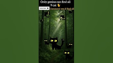 find the cat puzzle mind brain game quiz challenge #cat #shorts