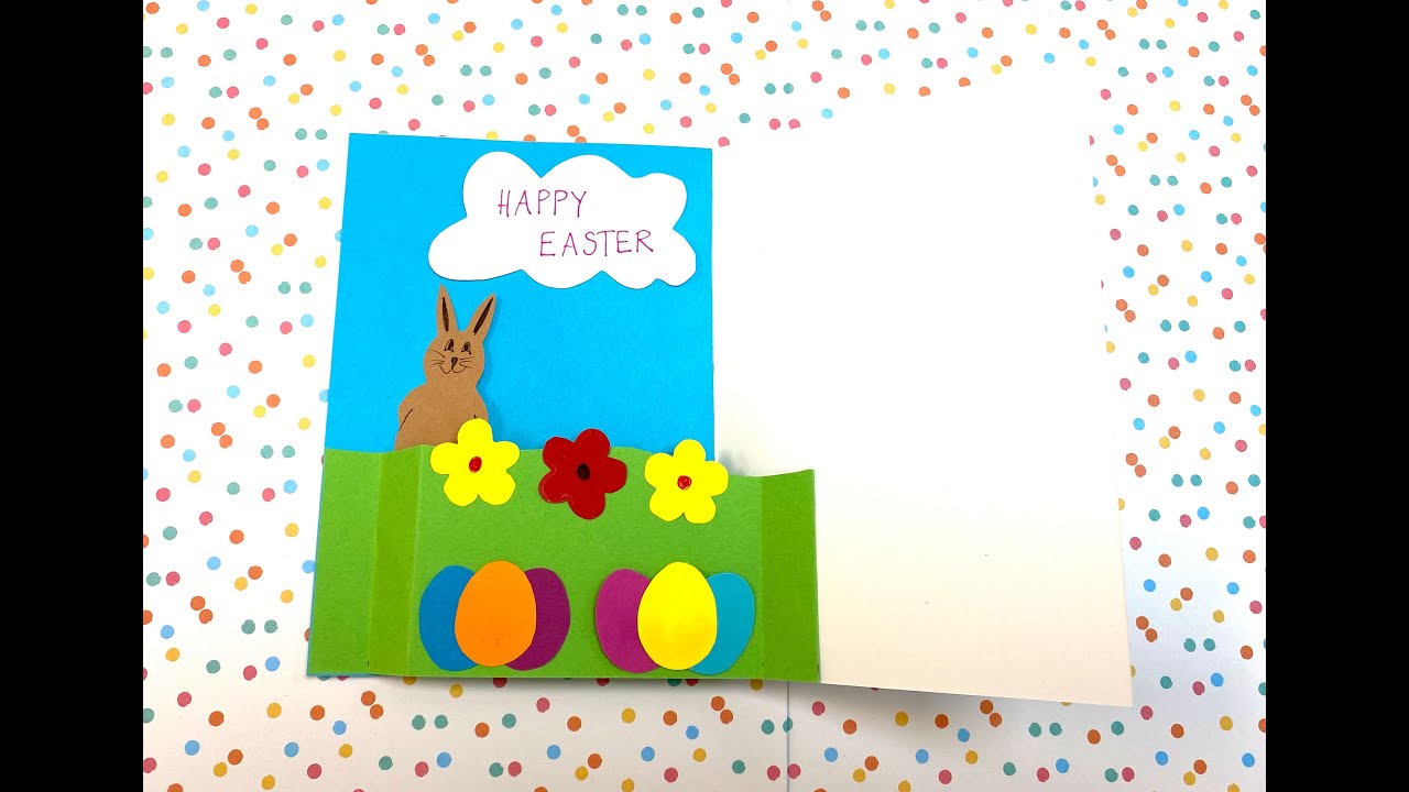 Pop up card Easter bunny - YouTube