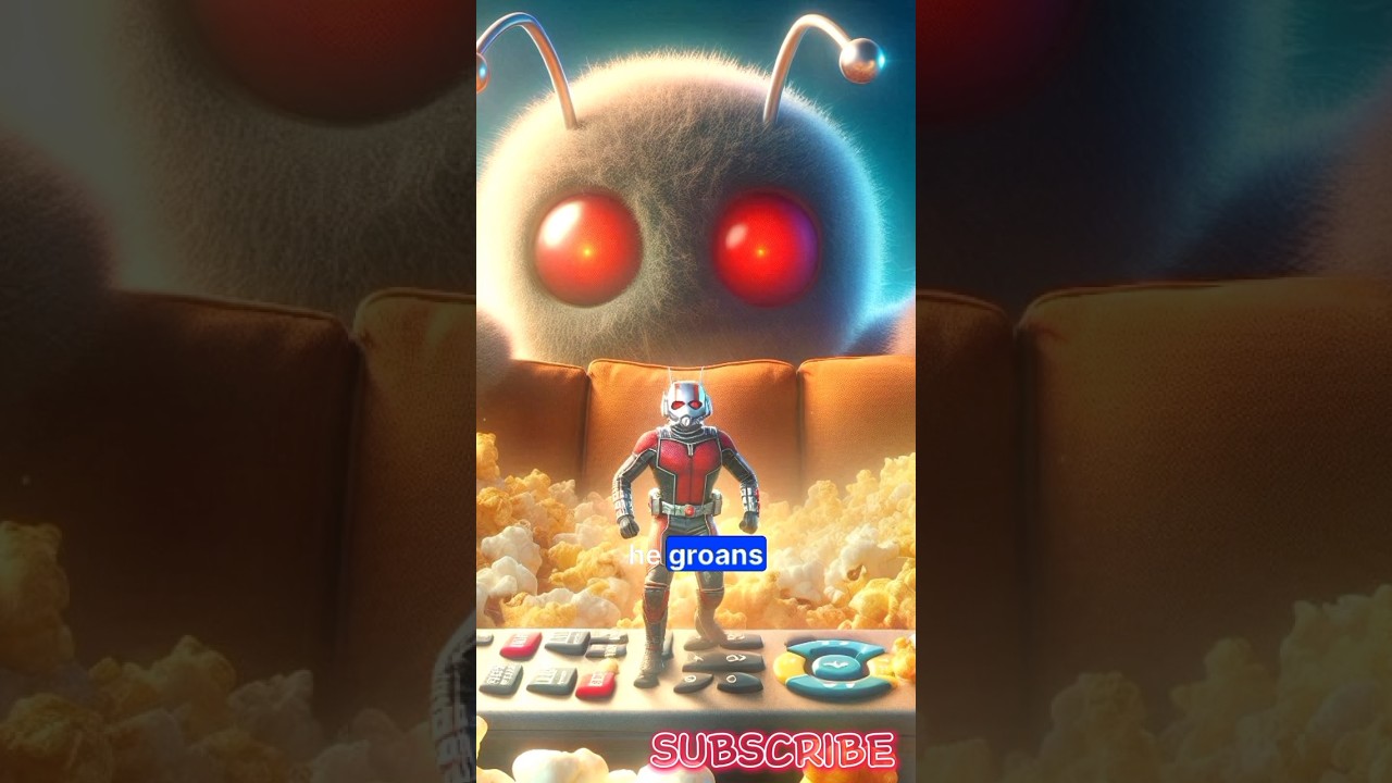 "Ant-Man's Epic Battle: Lost in the Couch Searching for the TV Remote!"