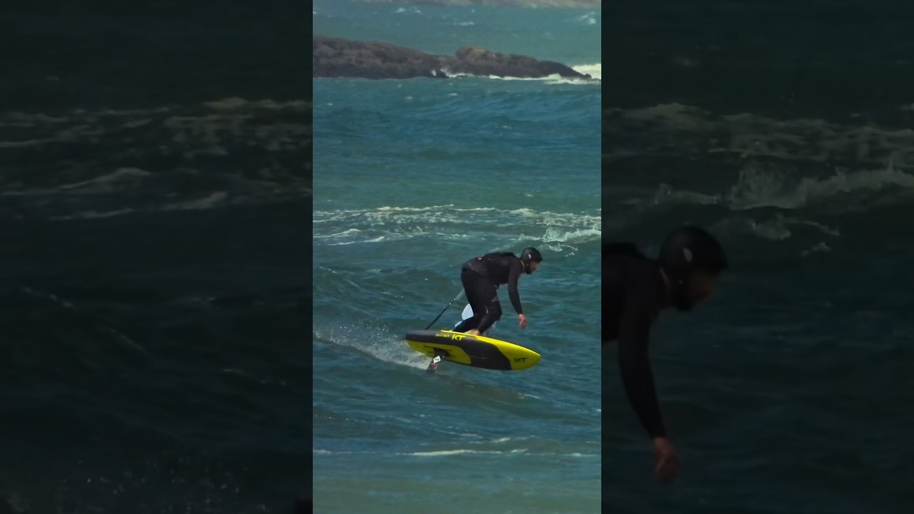 Unifoil’s aggression 130 so good for parawing! #foil #wales #surfoil #waves #brm #superK2