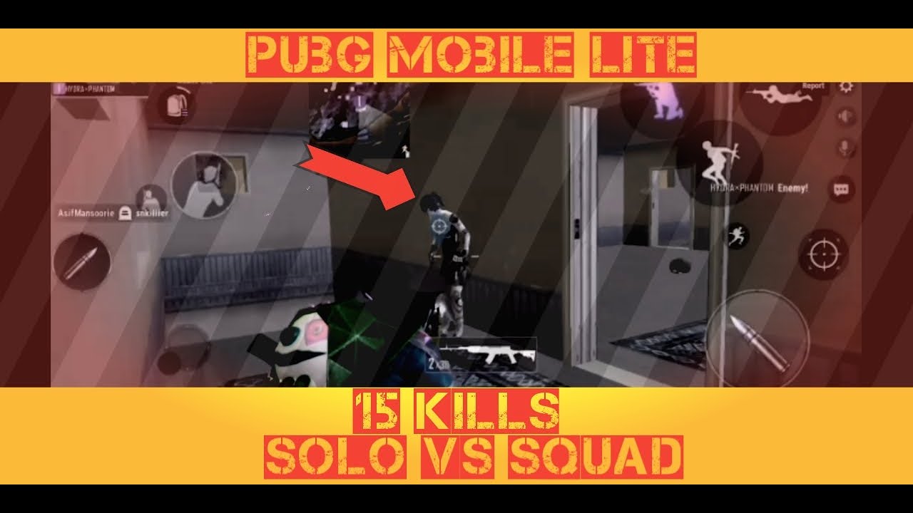 PUBG MOBILE LITE GAMEPLAY [] SOLO VS SQUAD[] 15 KILLS [] FULL RUSH ...