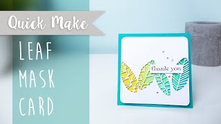 How to Make a Leaf Mask Card - Sizzix