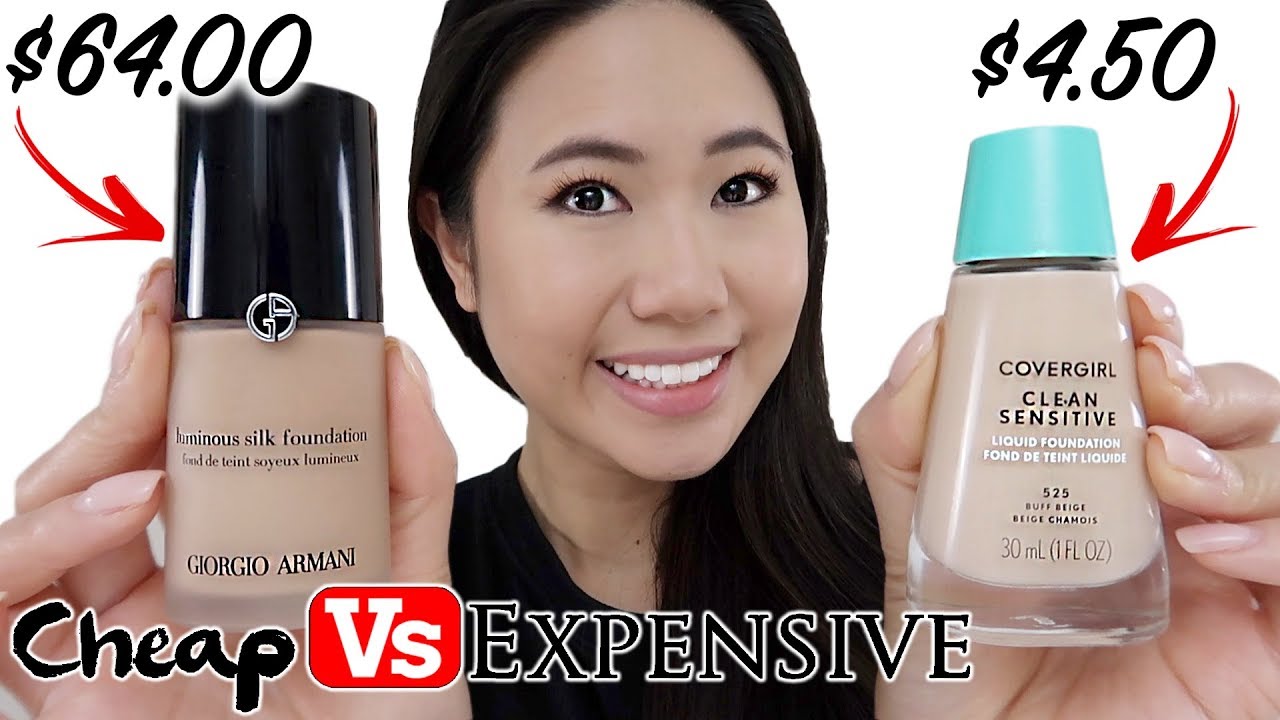 Cheap VS Expensive Foundation Review Covergirl Clean VS