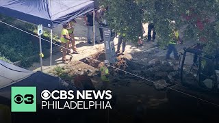 Investigators excavate pipes at house in Olney: "I'm calling it a house of horrors," neighbor says