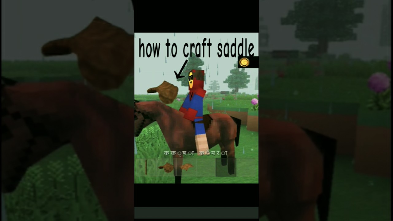 how to craft saddle in mini block craft | mini block craft gameplay | how to ride horses in mini bl