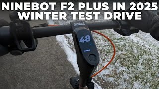 Ninebot F2 Plus Ride with 32 KM/H | Winter Ride 2025