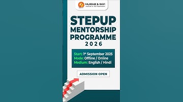 StepUP Mentorship Programme for UPSC 2026 | Vajiram and Ravi