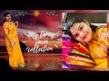 My fancy saree collection  canada telugu vlogs  korabanaras sarees bloopers